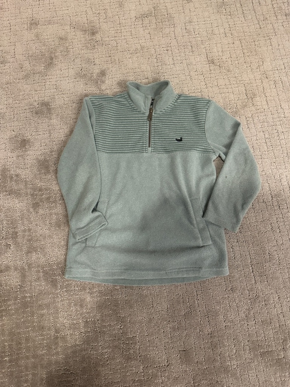 Southern Marsh Light green Kids Quarter-Zip Fleece Pullover